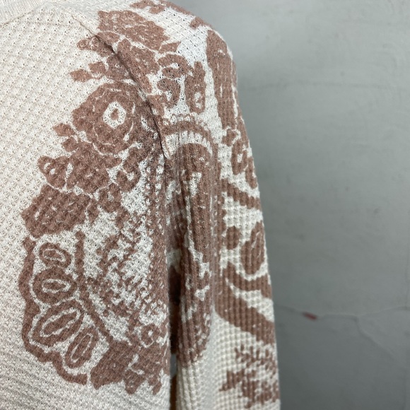 Free People Cream Henna Tattoo Boho Swing Thermal - Picture 6 of 12